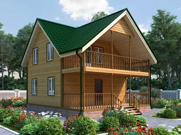 Дом Дом 7x9 <span></span> "Уральский" 7 на 8.5
