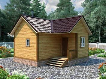 Дом Проект из бруса <span></span> "Веста" 6 на 6
