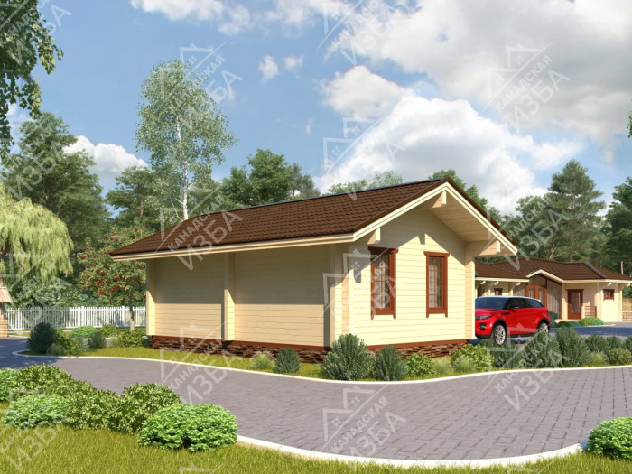  Гараж из бруса проект