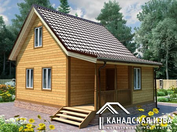 Дом Финский дом с фото <span></span> "Лесник" 6 на 8